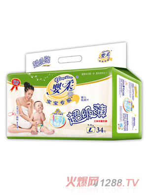 寶寶專(zhuān)家超級(jí)薄嬰兒紙尿片L碼34片